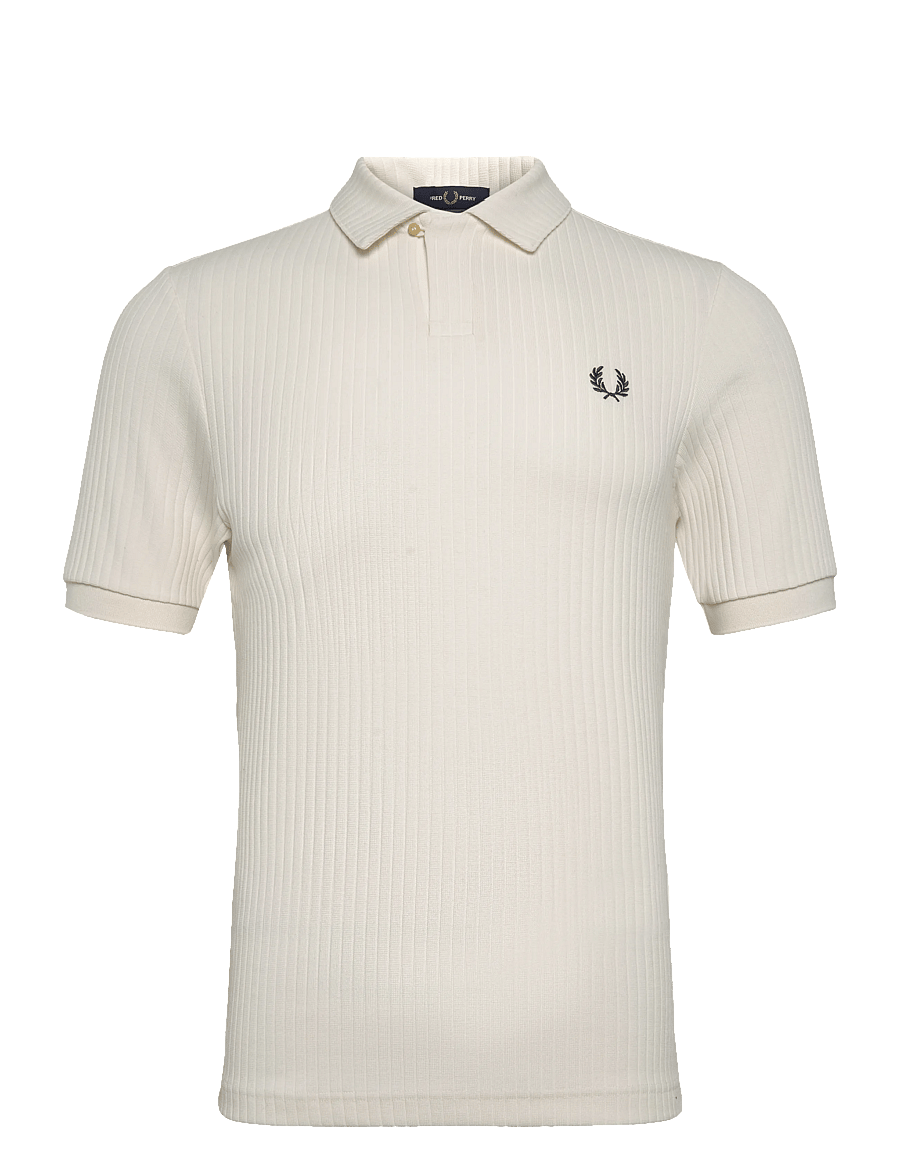 Fred Perry - DROP NEEDLE JERSEY POLO SHIRT - ecru - 0