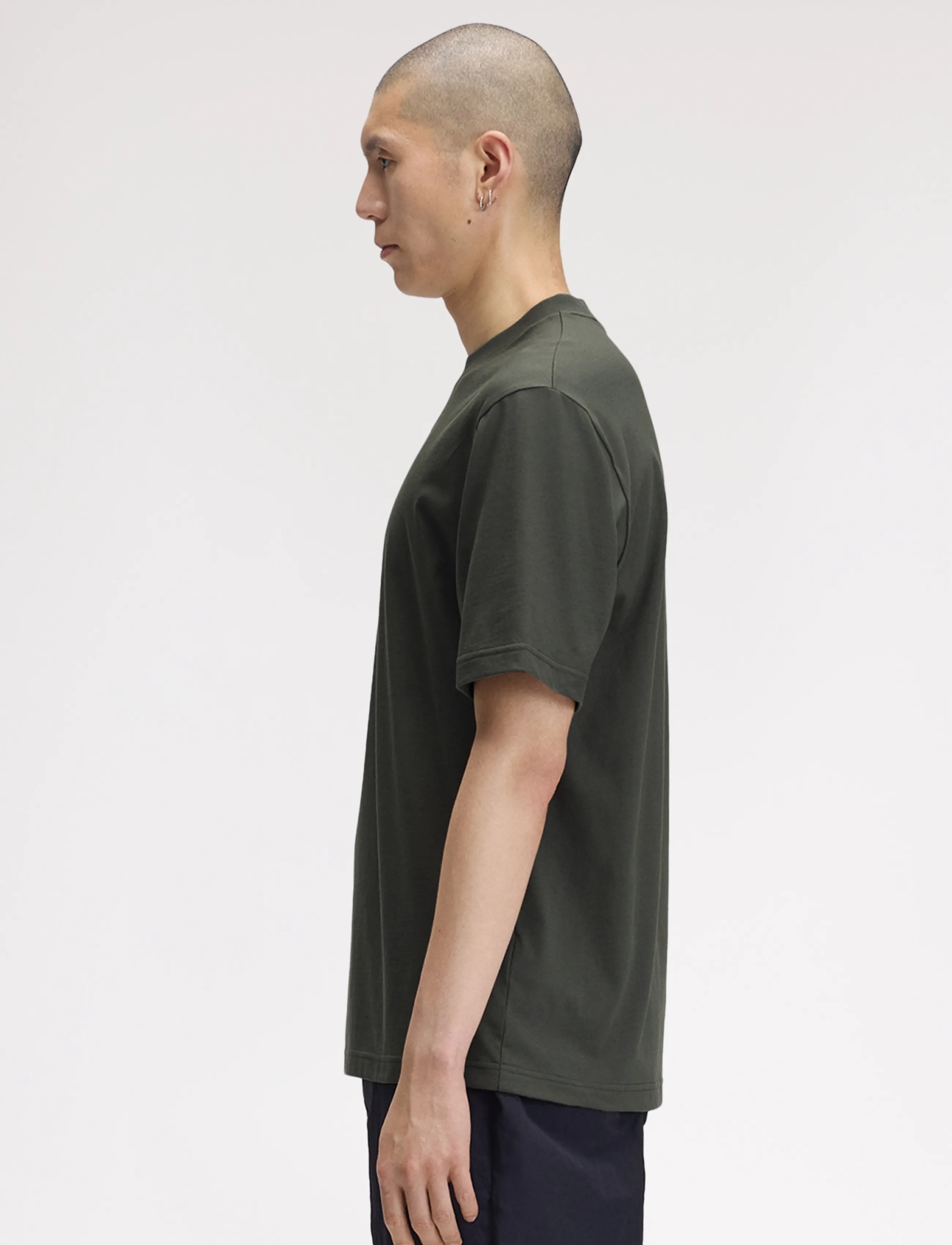 Fred Perry - FRED PERRY GRAPHIC T-SHIRT - short-sleeved t-shirts - field green - 3