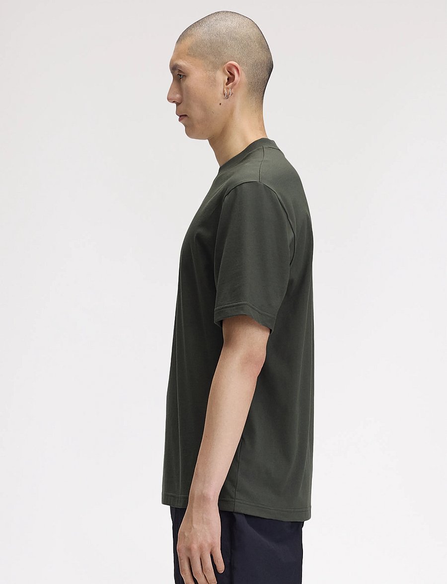 Fred Perry - FRED PERRY GRAPHIC T-SHIRT - short-sleeved t-shirts - field green - 3