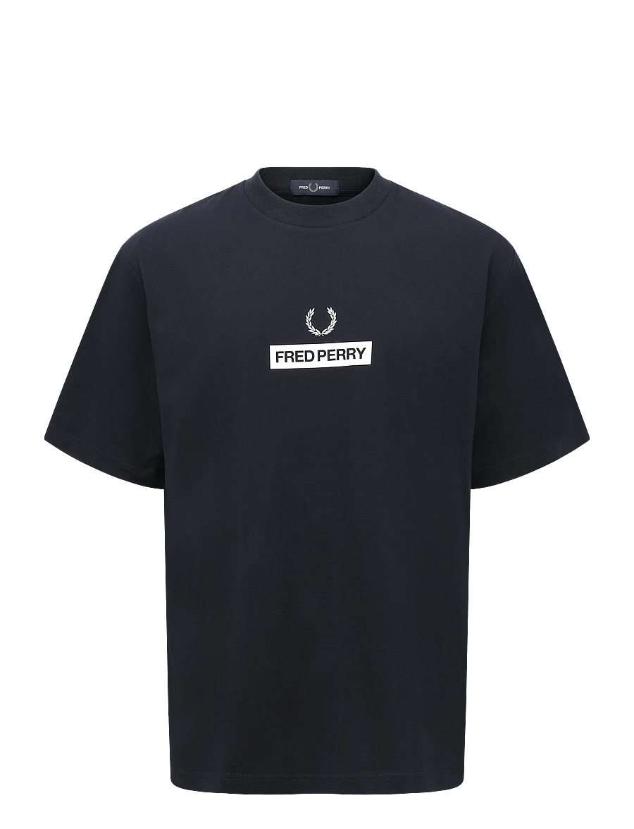 Fred Perry - FRED PERRY GRAPHIC T-SHIRT - lühikeste varrukatega t-särgid - navy - 1
