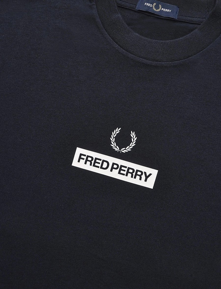 Fred Perry - FRED PERRY GRAPHIC T-SHIRT - lühikeste varrukatega t-särgid - navy - 4