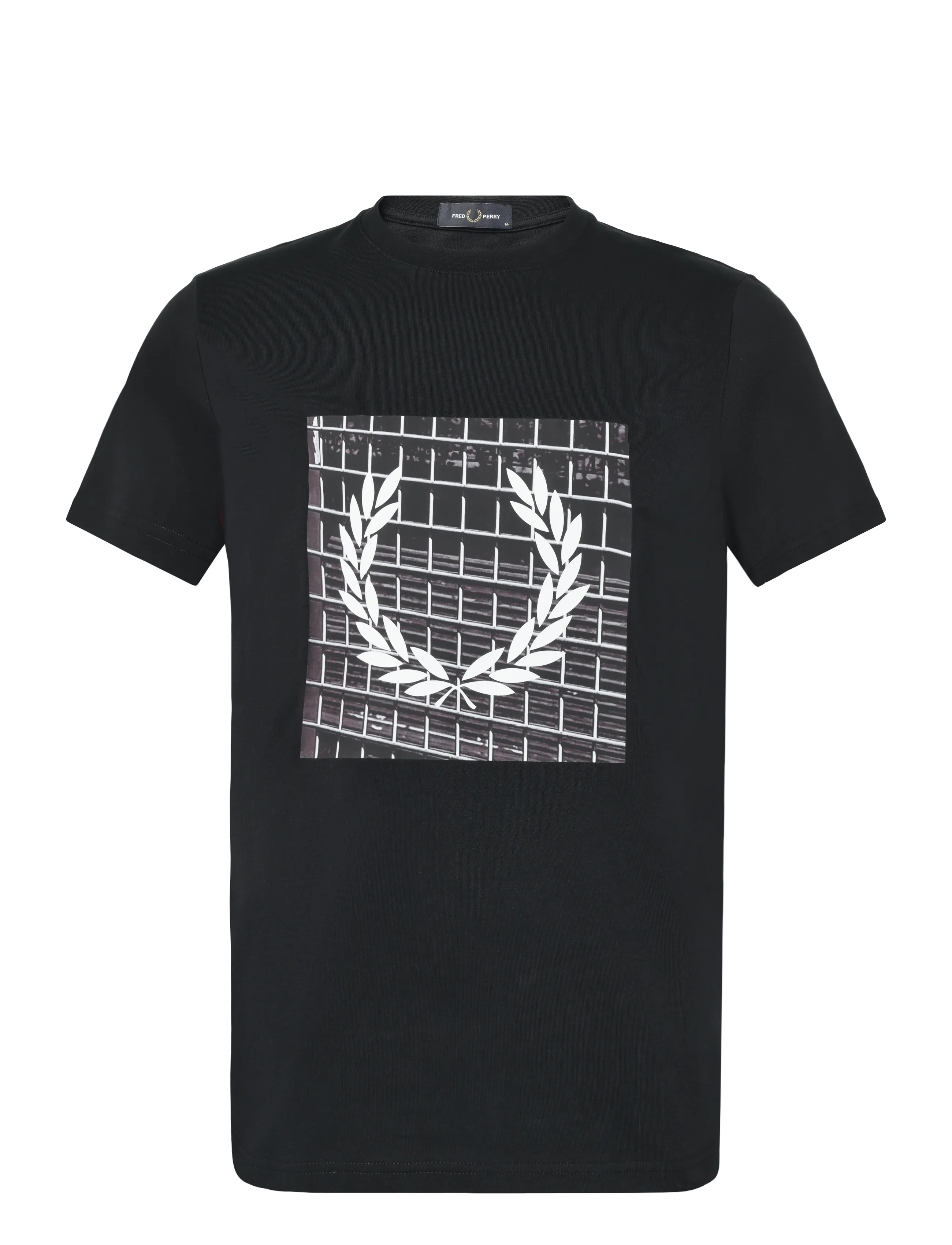 Fred Perry LAUREL WREATH GRAPHIC TSHIRT - Nach Stil kaufen - BLACK / black