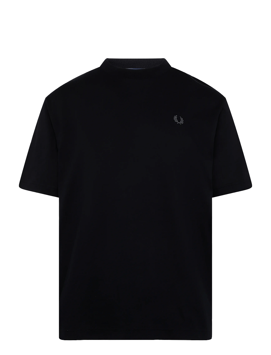 Fred Perry - REFLECTIVE PRINT TEE - kortærmede t-shirts - black - 0
