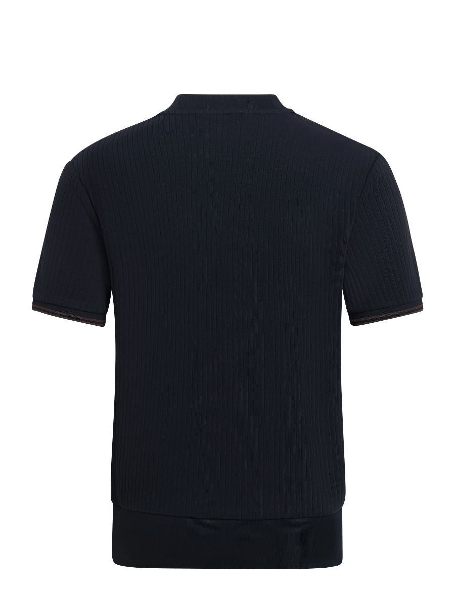 Fred Perry - DROP NEEDLE JERSEY T-SHIRT - kurzärmelige t-shirts - navy - 1