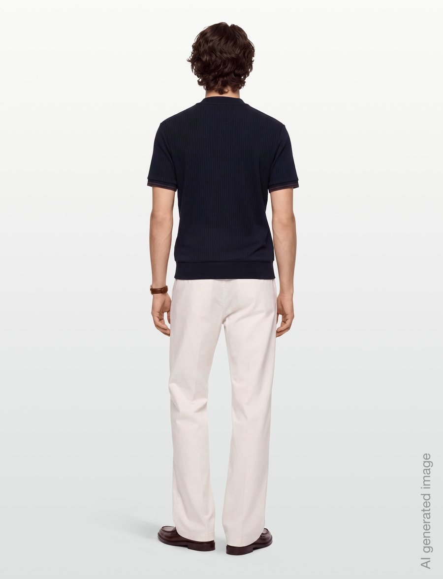 Fred Perry - DROP NEEDLE JERSEY T-SHIRT - kurzärmelige t-shirts - navy - 4