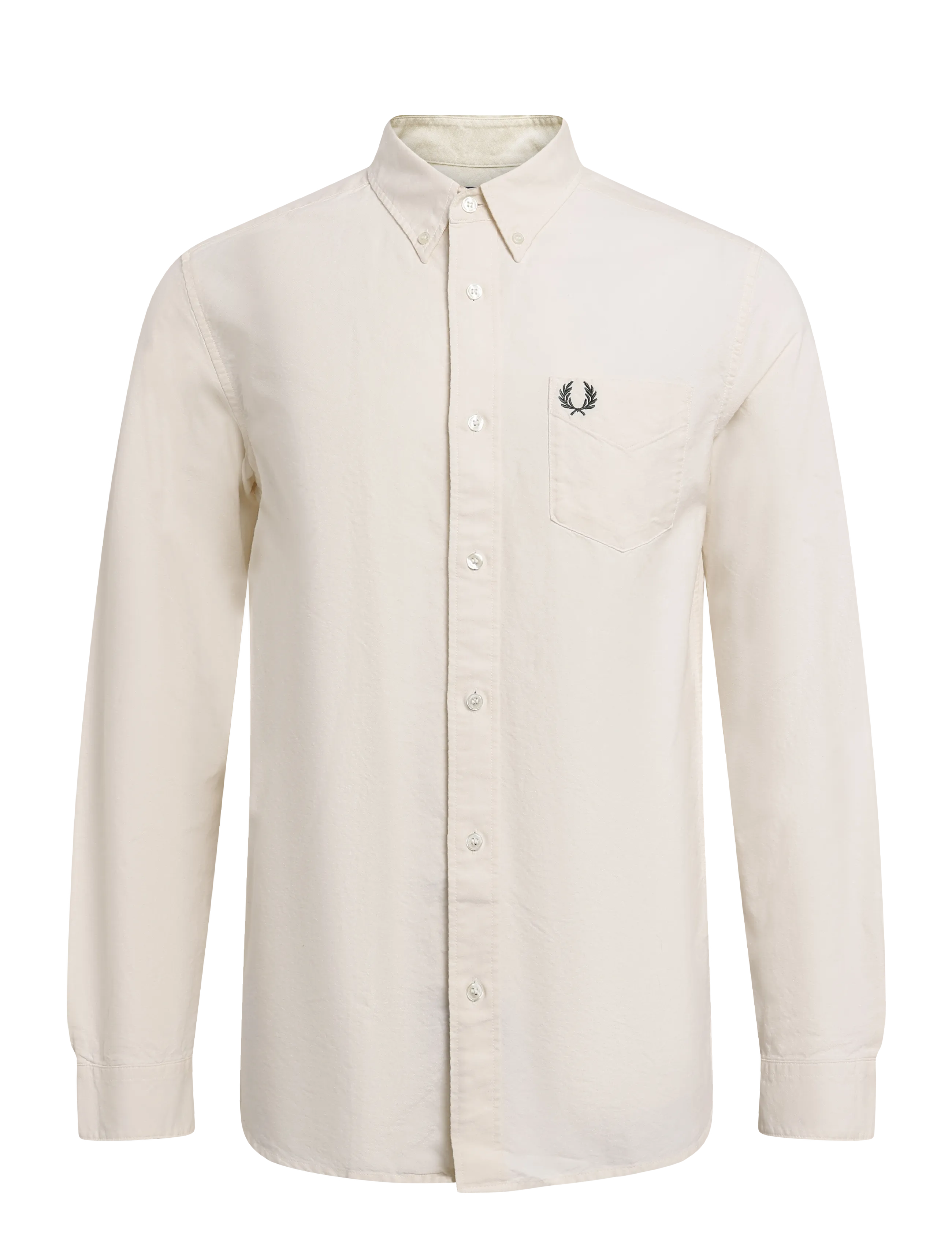 Fred Perry - CONCEALED TIPPED OXFORD SHIRT - oxford shirts - ecru - 1