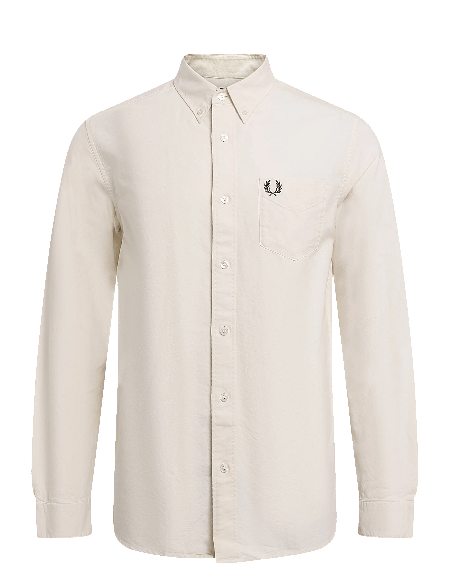 Fred Perry - CONCEALED TIPPED OXFORD SHIRT - oxford shirts - ecru - 1