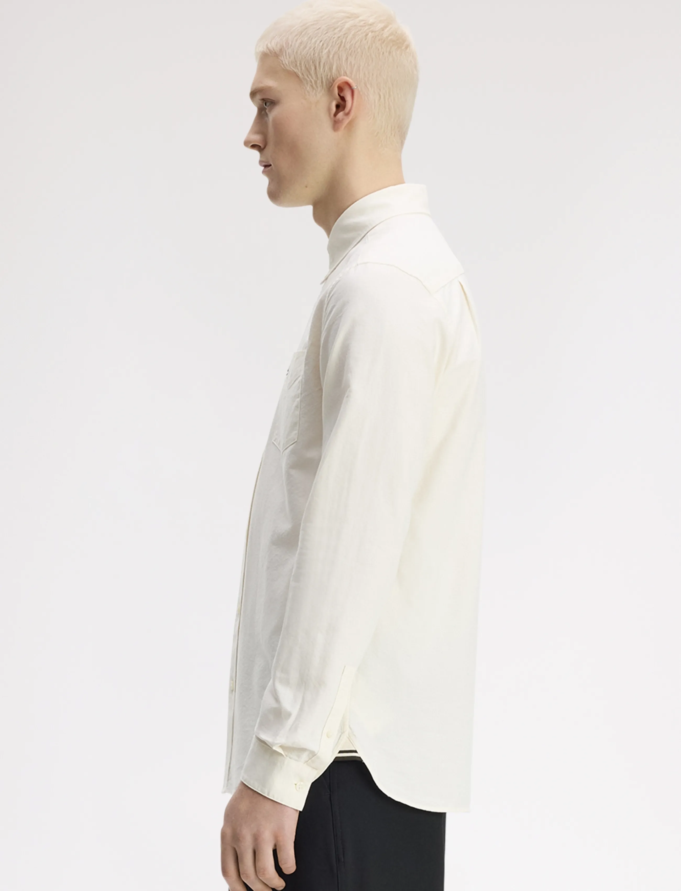 Fred Perry - CONCEALED TIPPED OXFORD SHIRT - oxford shirts - ecru - 3