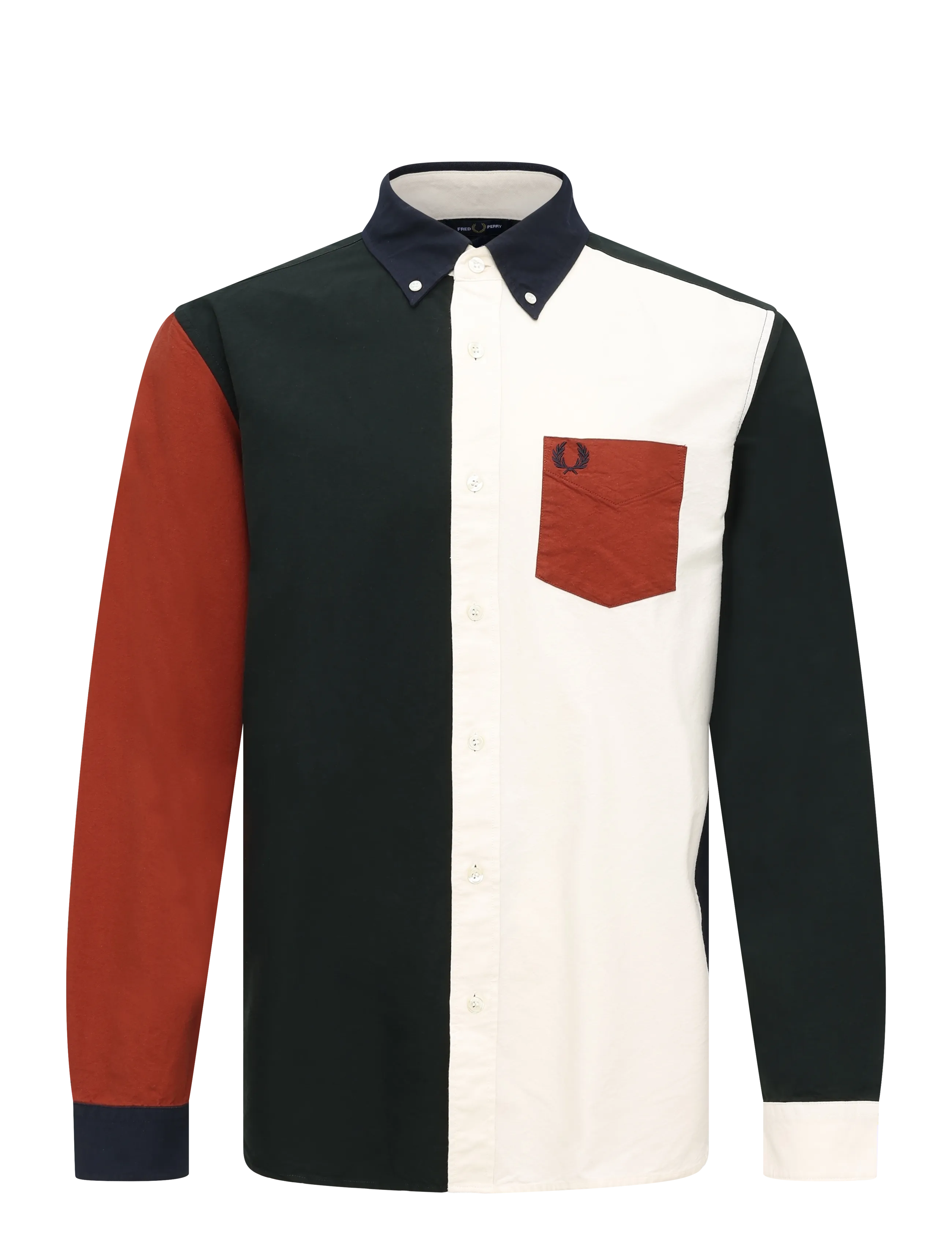 Fred Perry - COLOUR BLOCK OXFORD SHIRT - oxford-hemden - navy - 1