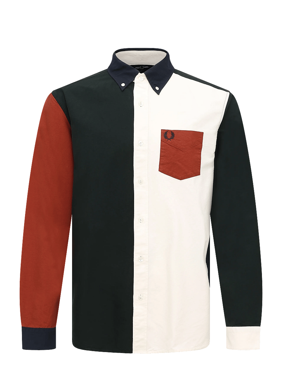 Fred Perry - COLOUR BLOCK OXFORD SHIRT - oxford-hemden - navy - 1