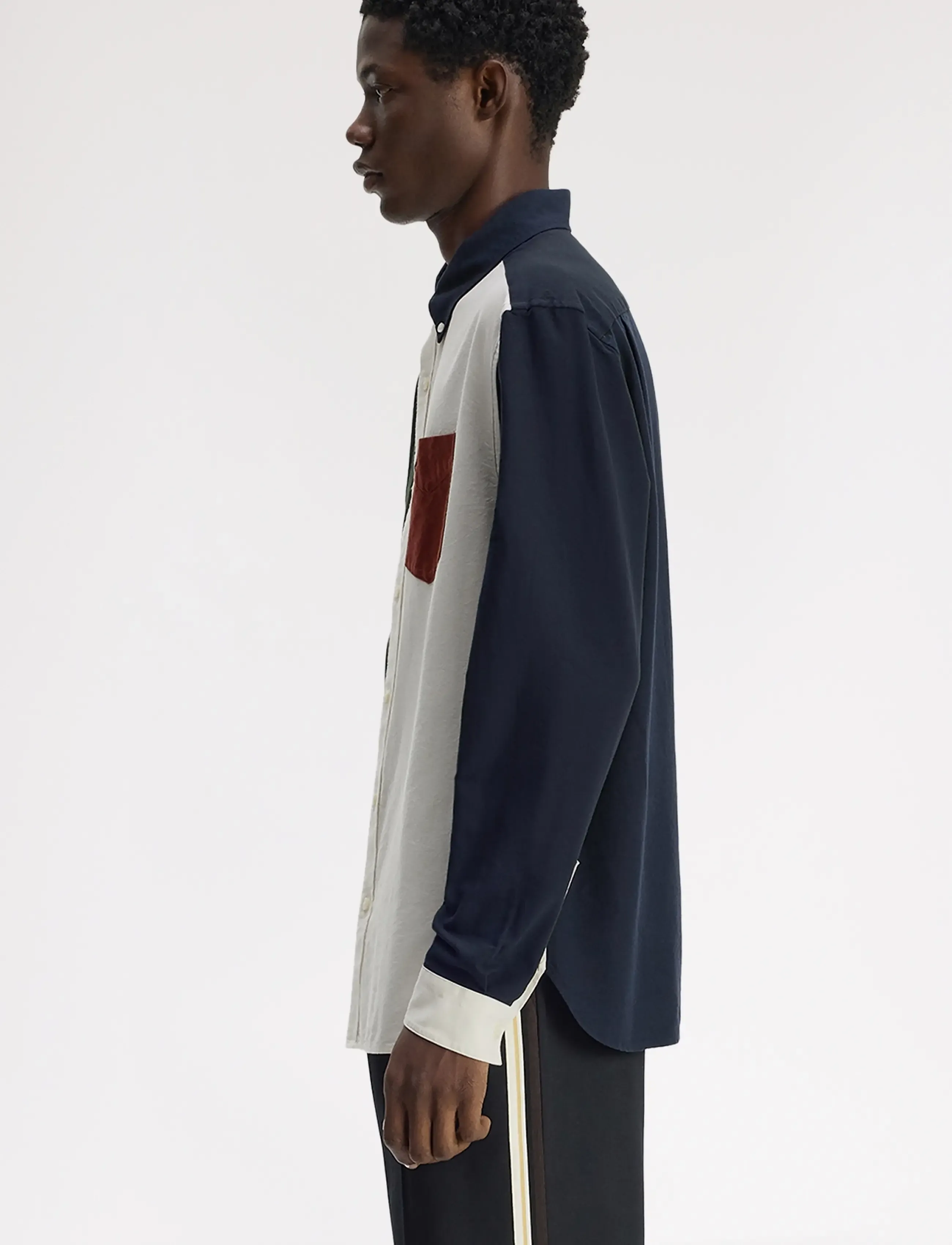 Fred Perry - COLOUR BLOCK OXFORD SHIRT - oxford-hemden - navy - 3