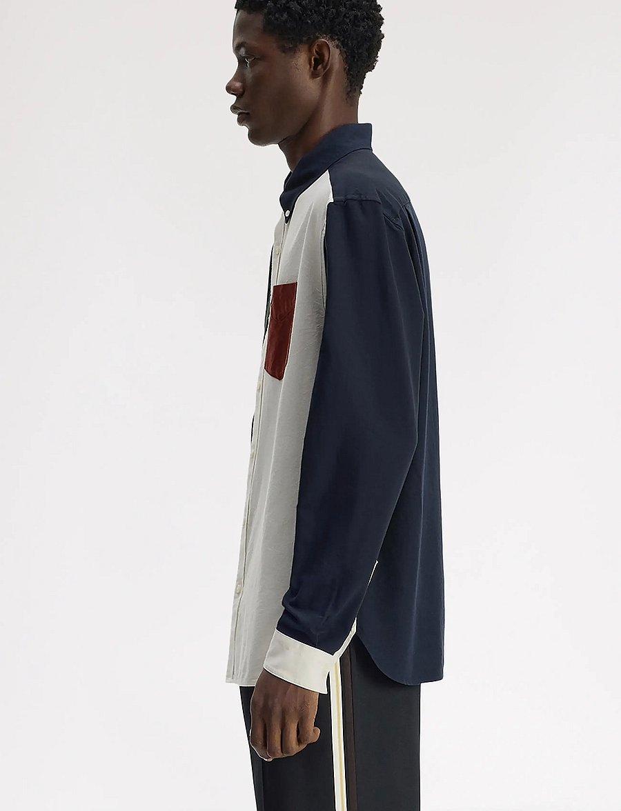 Fred Perry - COLOUR BLOCK OXFORD SHIRT - oxford-hemden - navy - 3