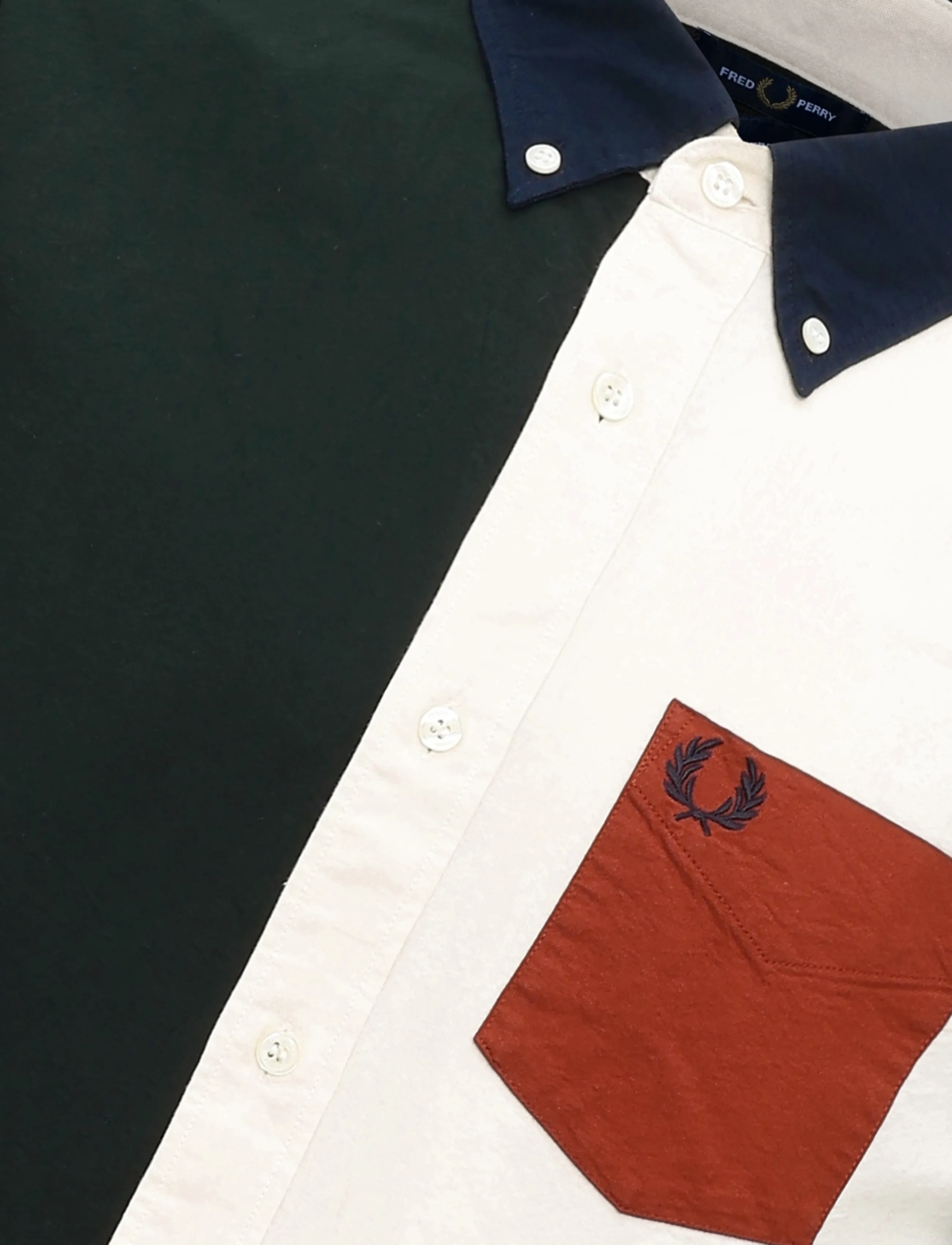 Fred Perry - COLOUR BLOCK OXFORD SHIRT - oxford-hemden - navy - 4