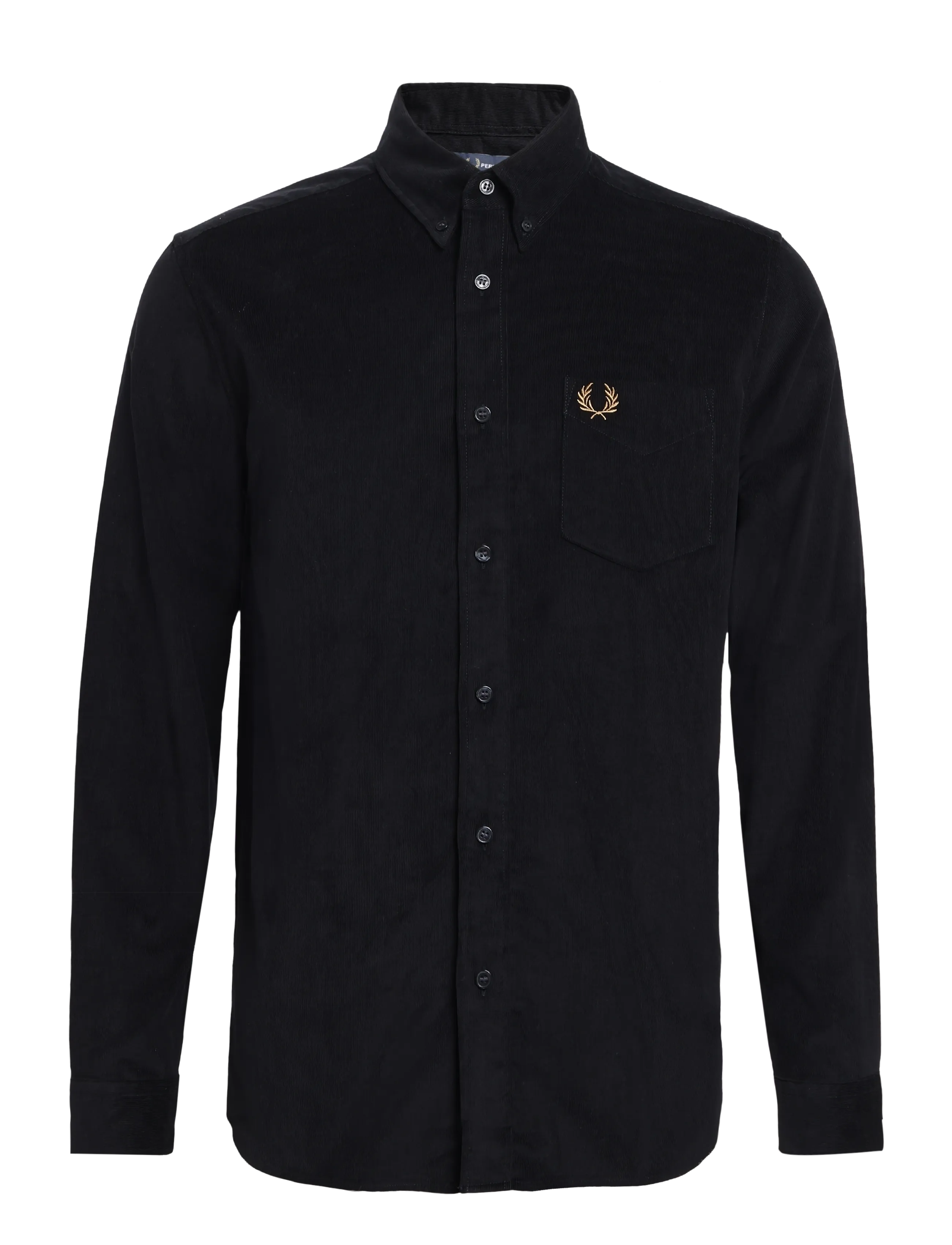 Fred Perry - NEEDLE CORD SHIRT - corduroy shirts - black - 1