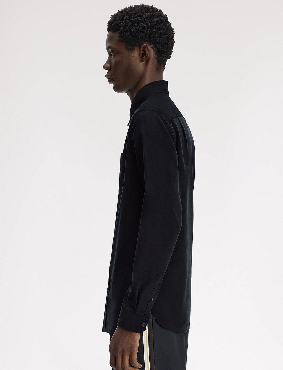 Fred Perry - NEEDLE CORD SHIRT - corduroy shirts - black - 3