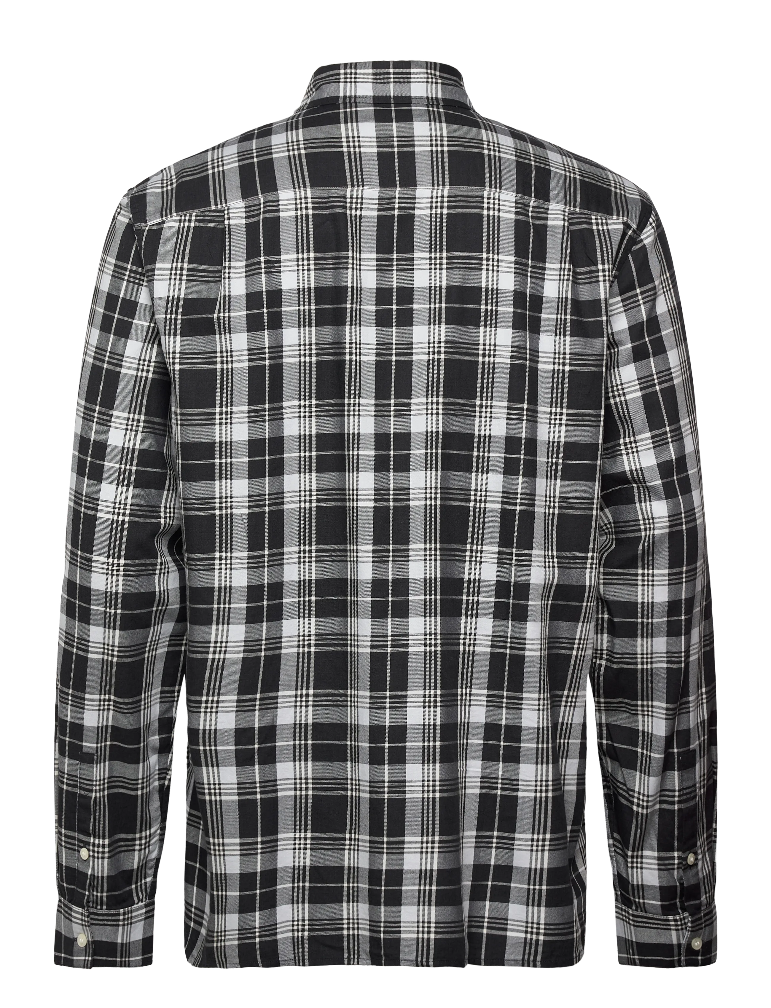 Fred Perry - BRUSHED TARTAN SHIRT - charcoal marl - 1