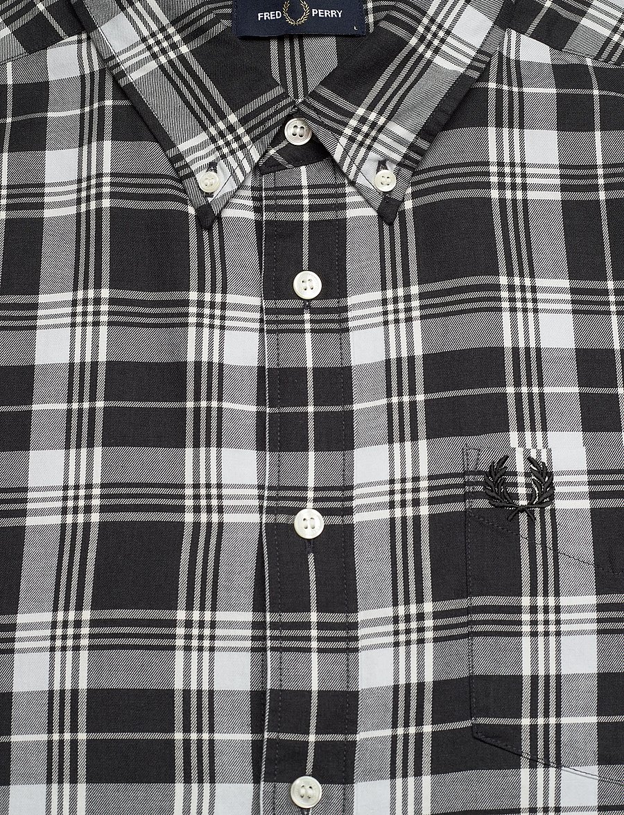 Fred Perry - BRUSHED TARTAN SHIRT - flannel-skjorter - charcoal marl - 2