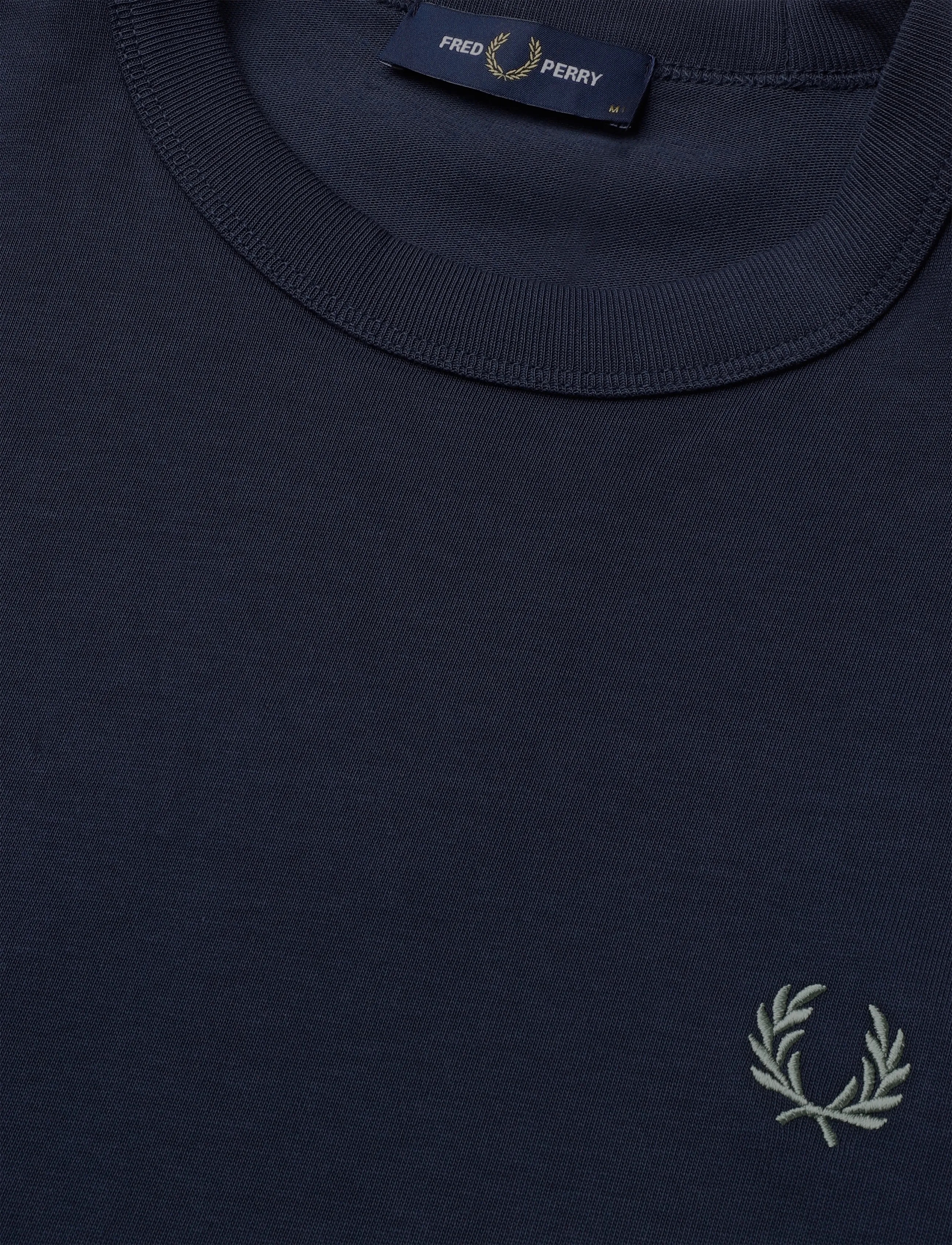 Fred Perry - TWO TONE MESH TAPE TEE - dark airforce - 4