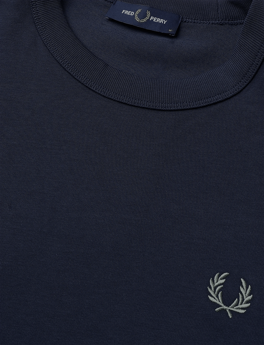 Fred Perry - TWO TONE MESH TAPE TEE - short-sleeved t-shirts - dark airforce - 4