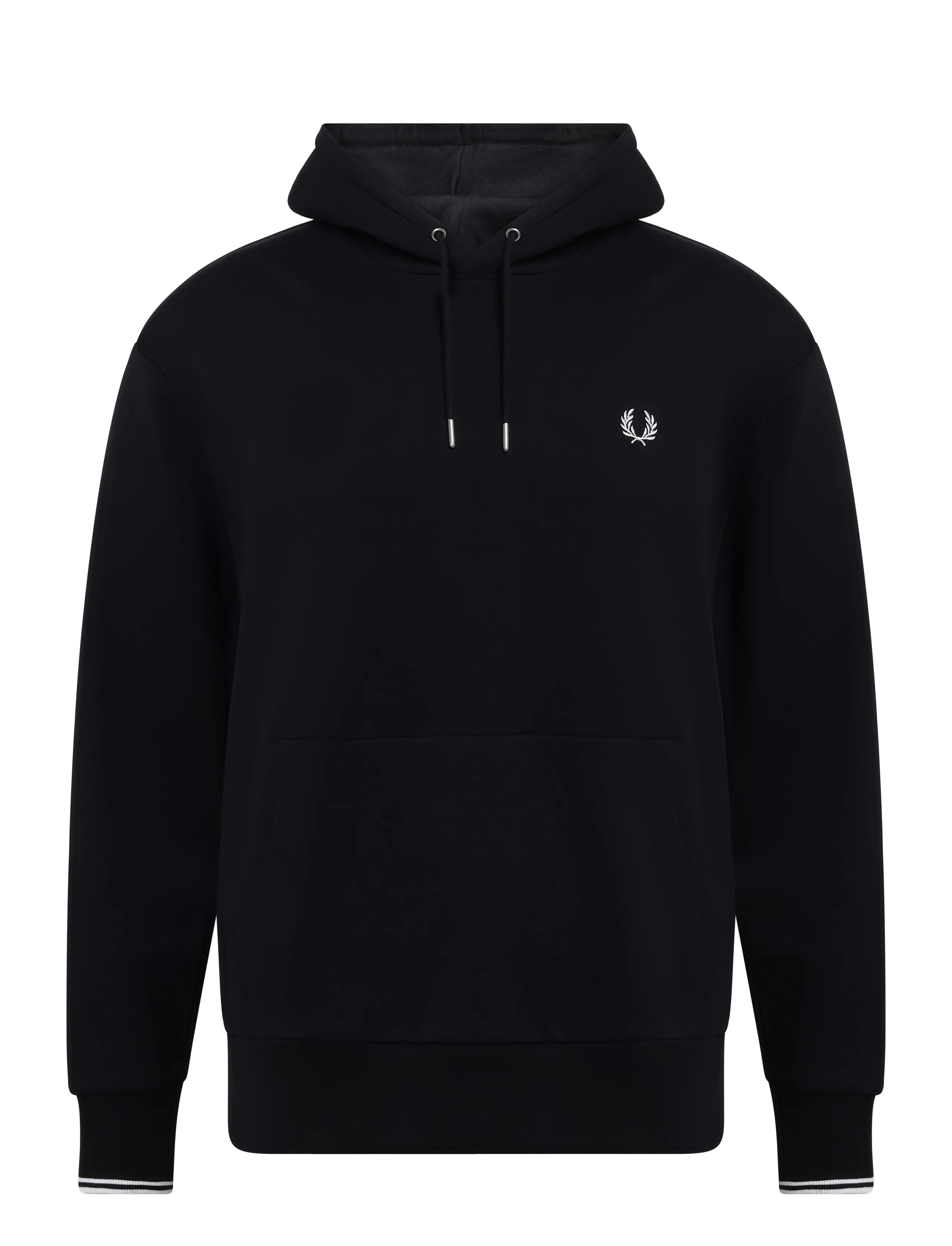 Fred Perry TIPPED HOODED SWEATSHIRT - Sweatshirts - BLACK / black