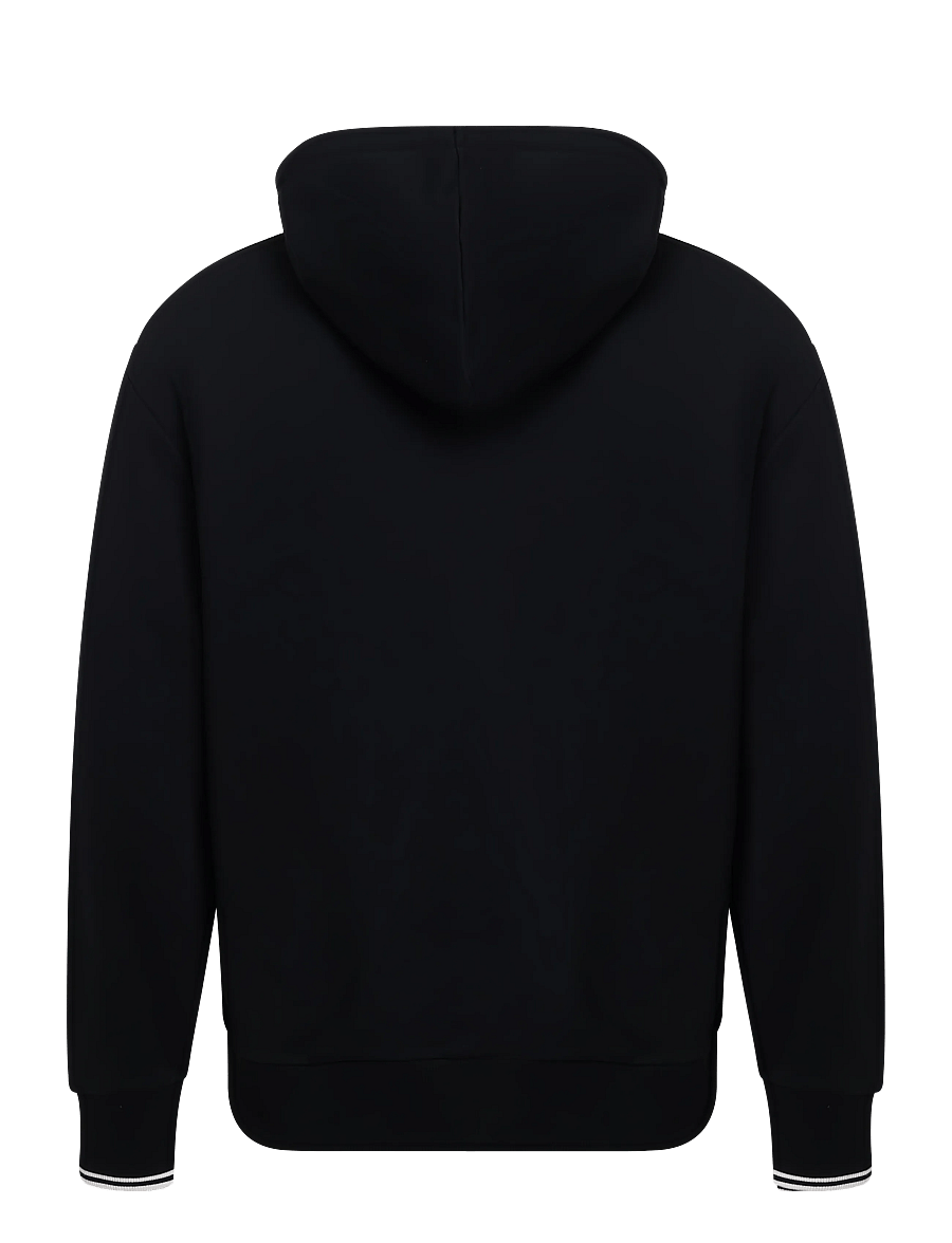 Fred Perry - TIPPED HOODED SWEATSHIRT - hoodies - black - 1