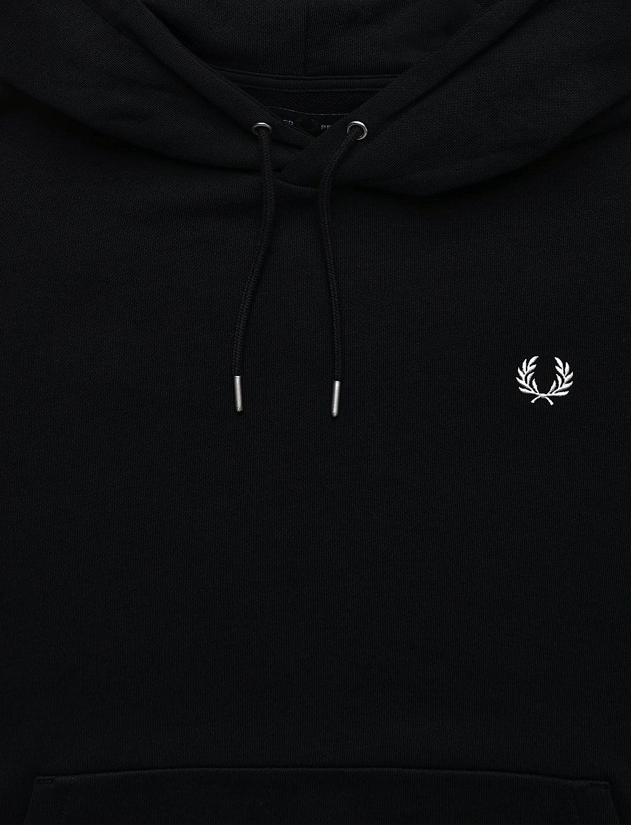 Fred Perry - TIPPED HOODED SWEATSHIRT - hoodies - black - 2