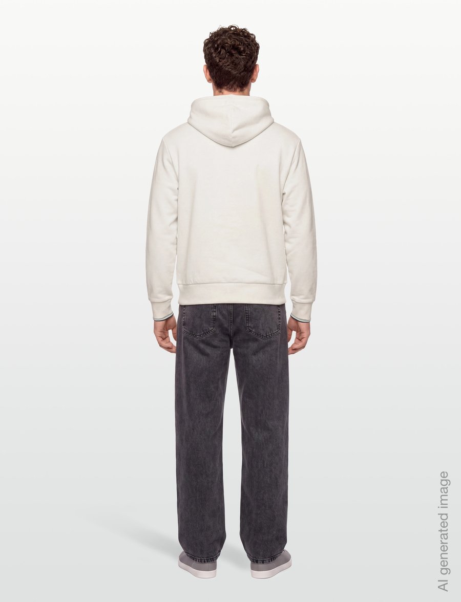 Fred Perry - TIPPED HOODED SWEATSHIRT - hoodies - ecru - 4