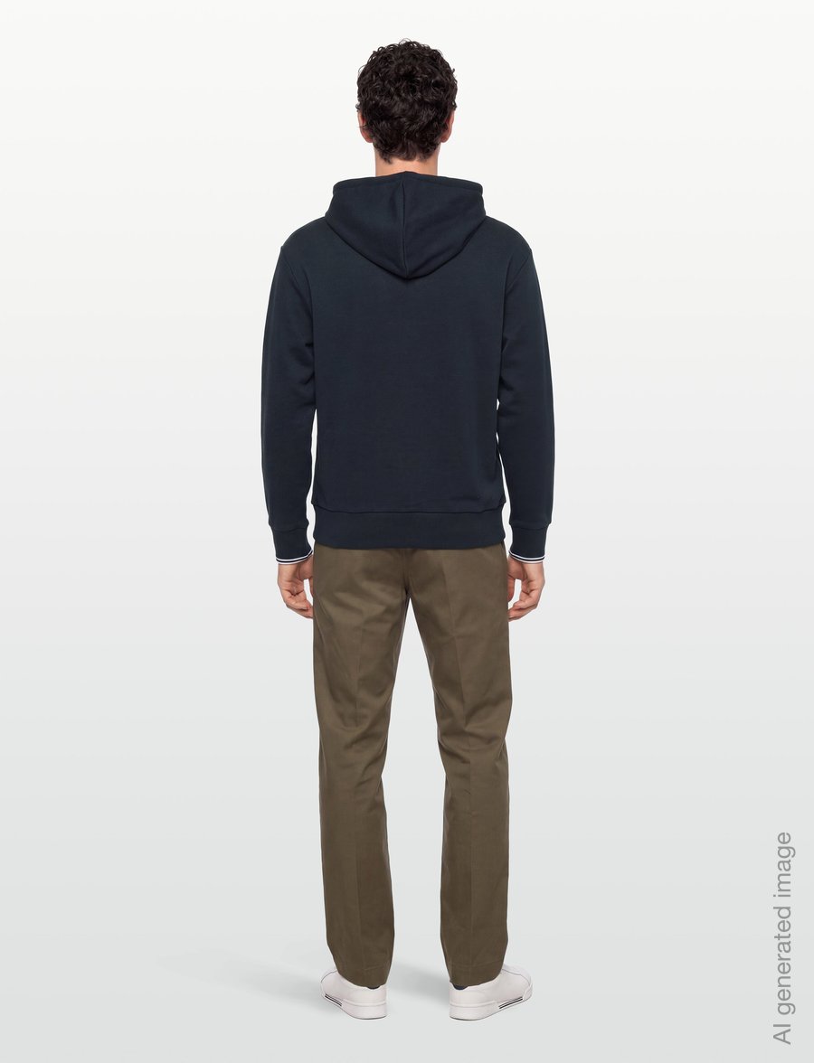 Fred Perry - TIPPED HOODED SWEATSHIRT - kapuutsiga pusad - navy - 4