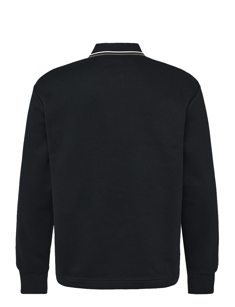 Fred Perry - TIPPED COLLARED SWEATSHIRT - langärmelige strick-polohemden - black - 2