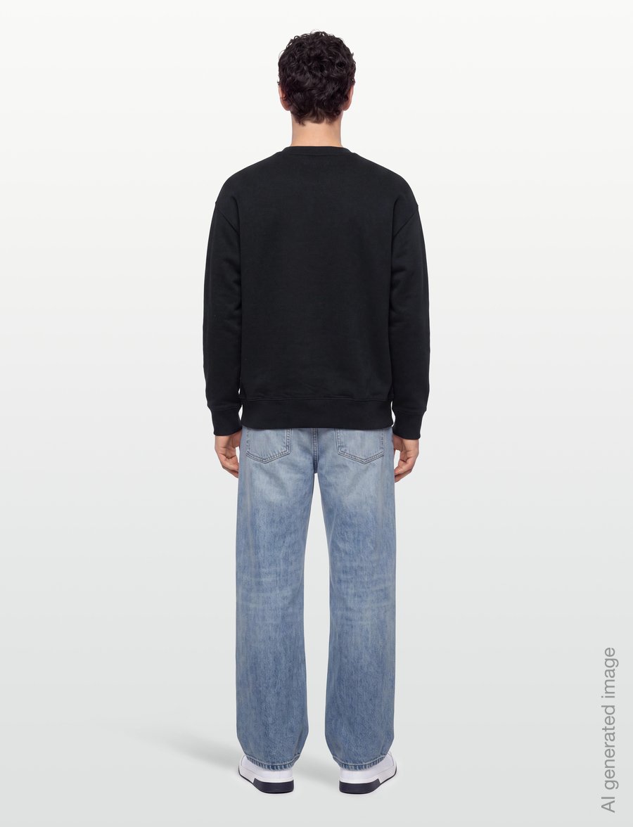 Fred Perry - OVERSIZED TIPPED SWEATSHIRT - swetry - black - 4