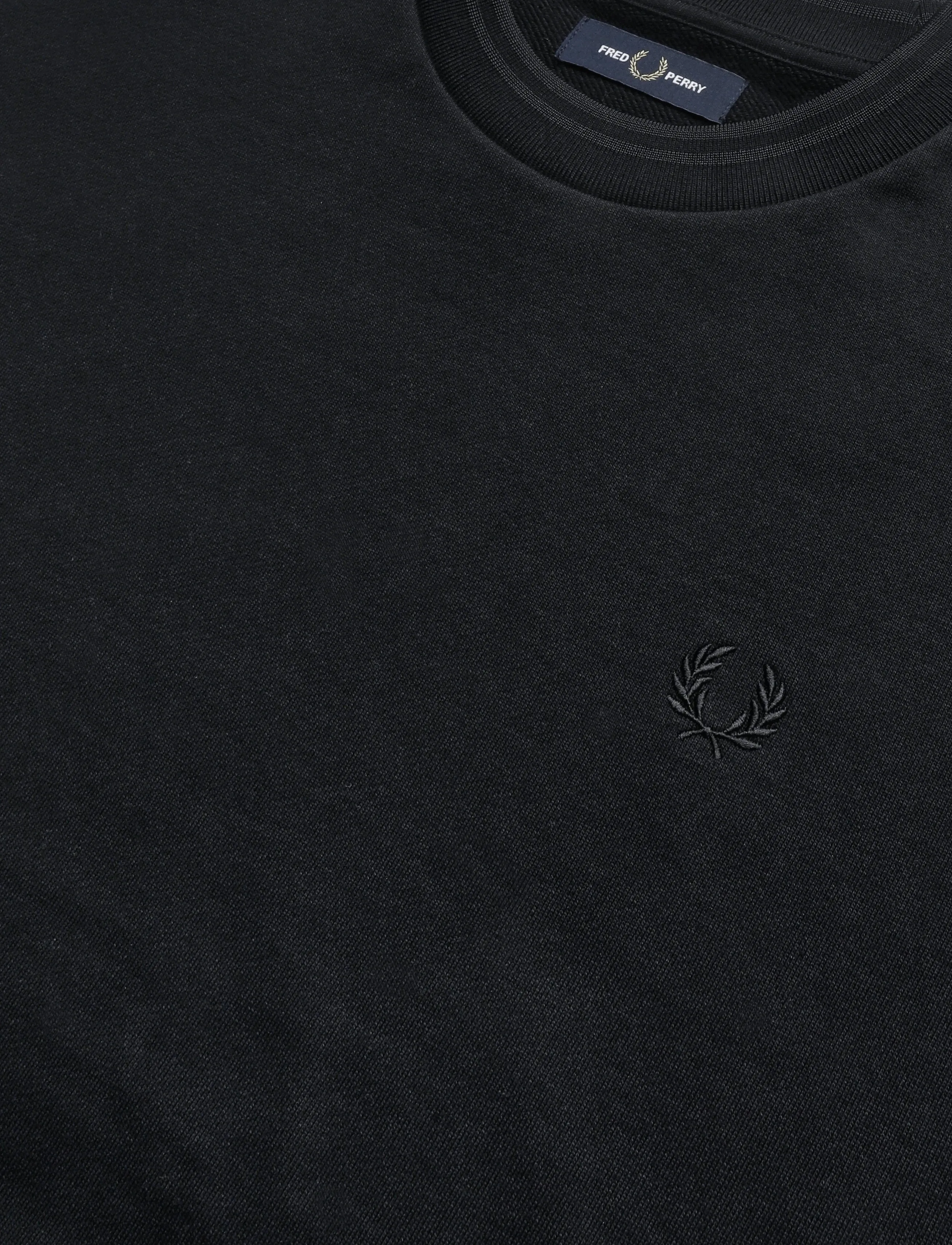 Fred Perry - OVERSIZED TIPPED SWEATSHIRT - dressipluusid - black - 2