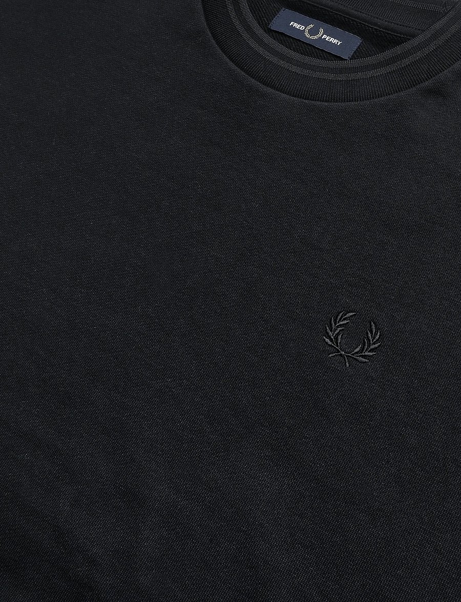 Fred Perry - OVERSIZED TIPPED SWEATSHIRT - dressipluusid - black - 2