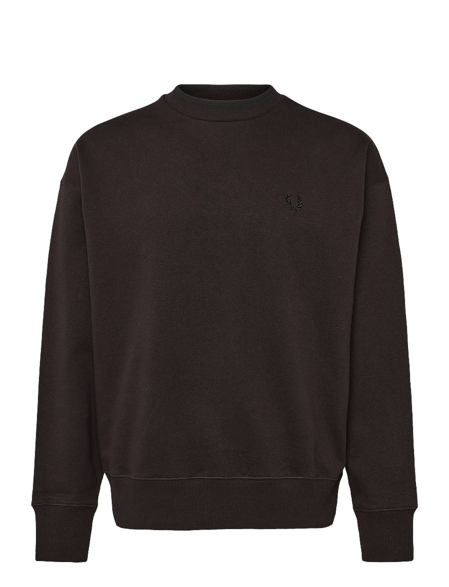 Fred Perry - OVERSIZED TIPPED SWEATSHIRT - shop by occasion - rich brown - 0