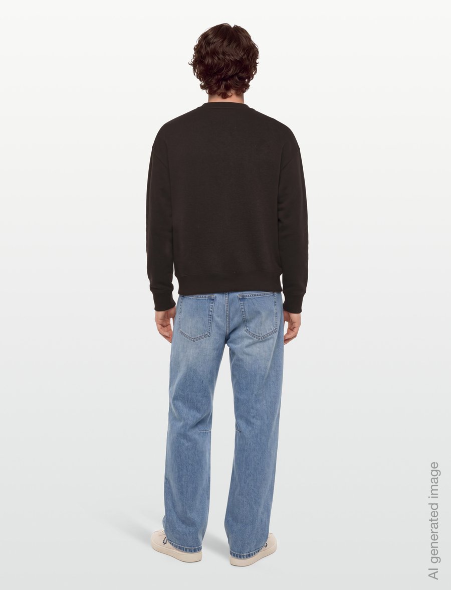 Fred Perry - OVERSIZED TIPPED SWEATSHIRT - sweats - rich brown - 4
