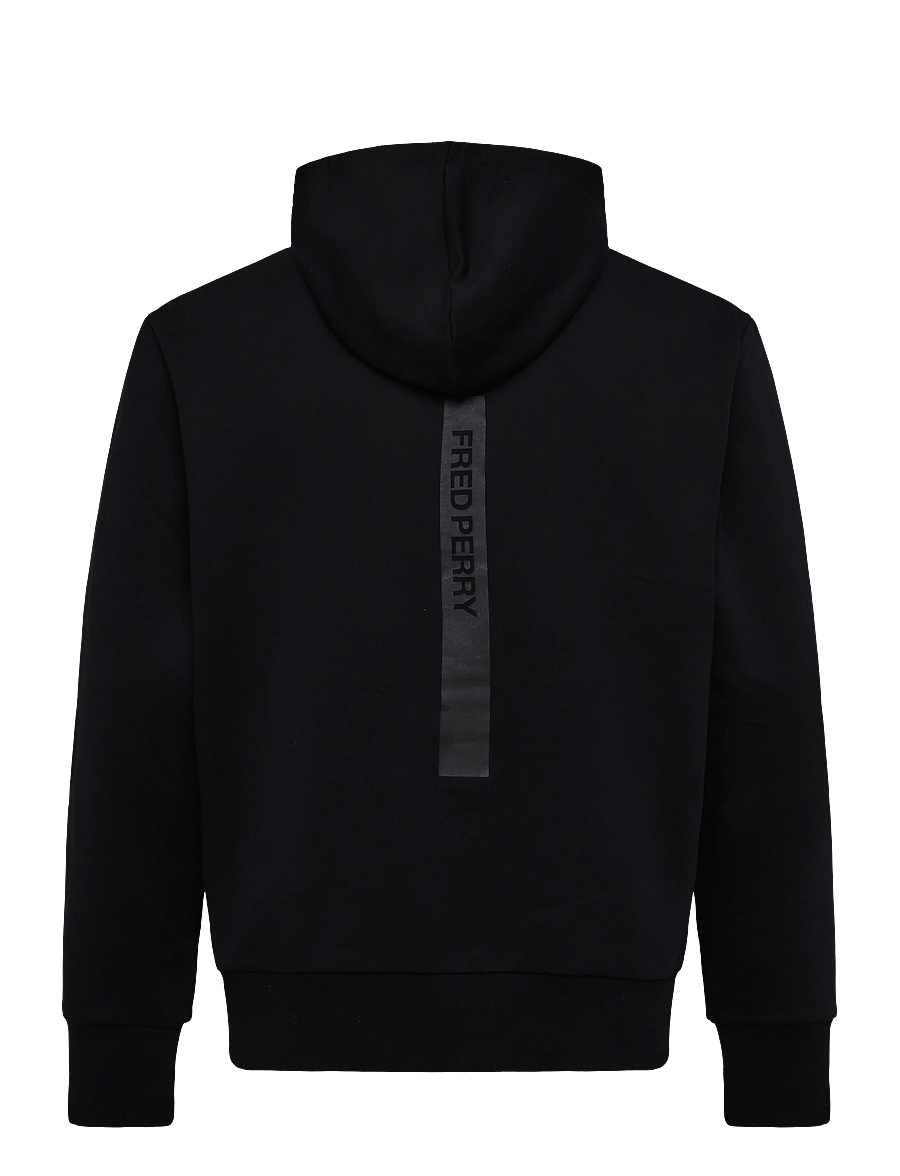Fred Perry - REFLECTIVE HOODED SWEATSHIRT - kapuzenpullover - black - 1