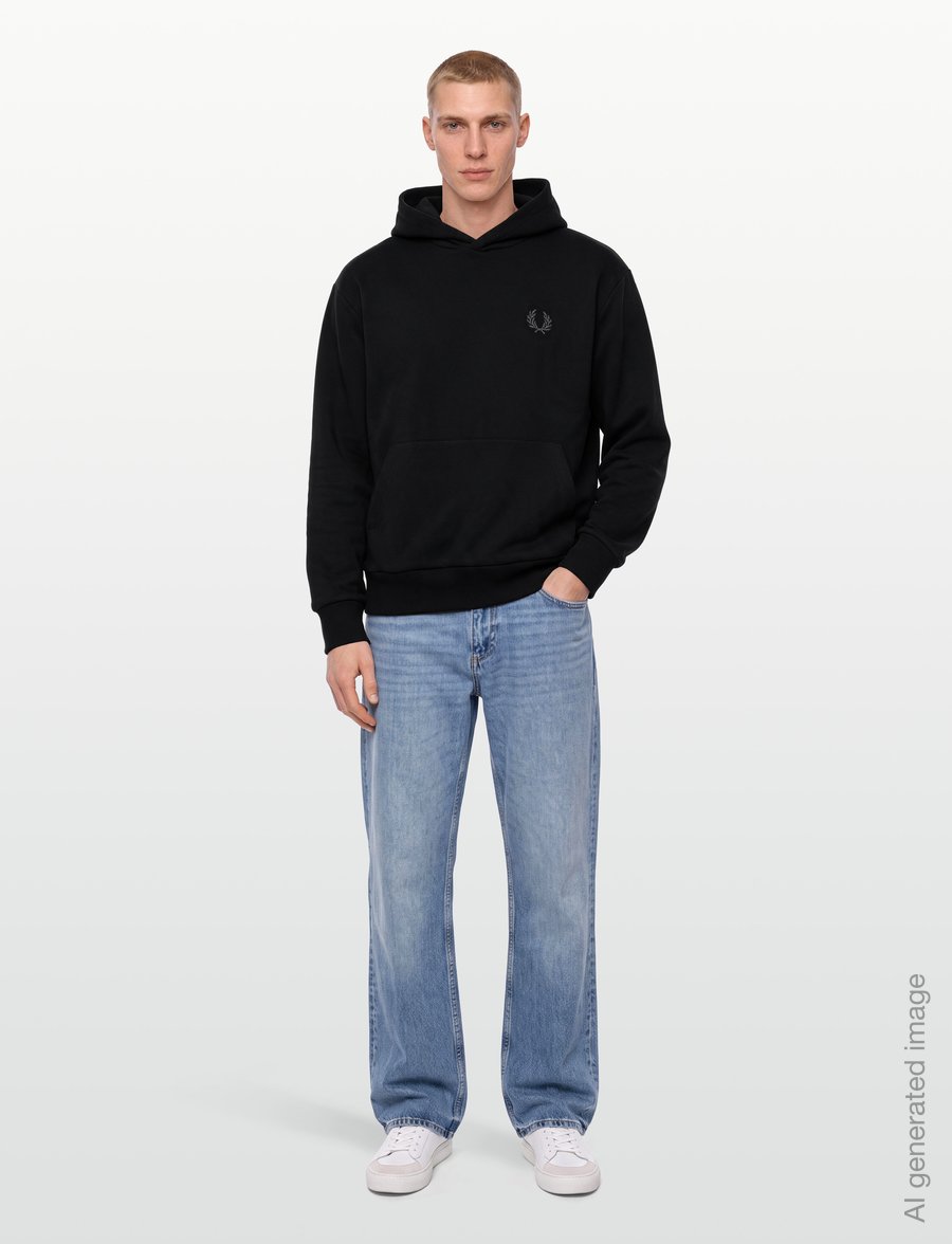 Fred Perry - REFLECTIVE HOODED SWEATSHIRT - kapuzenpullover - black - 0