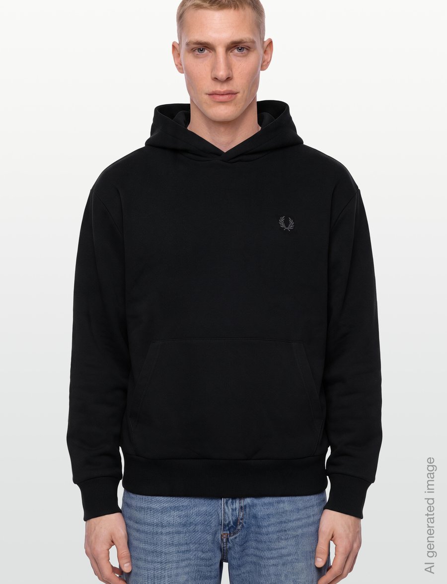 Fred Perry - REFLECTIVE HOODED SWEATSHIRT - kapuzenpullover - black - 3