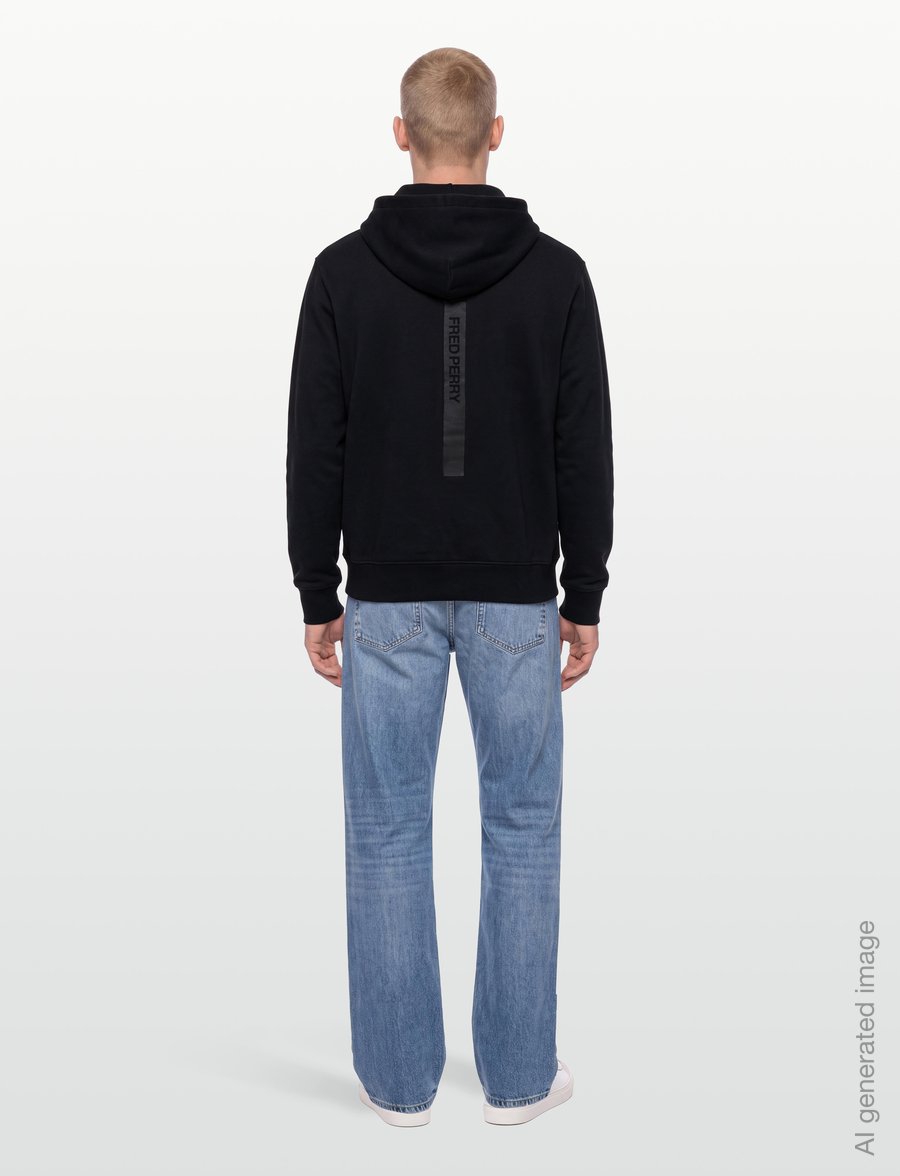 Fred Perry - REFLECTIVE HOODED SWEATSHIRT - kapuzenpullover - black - 4