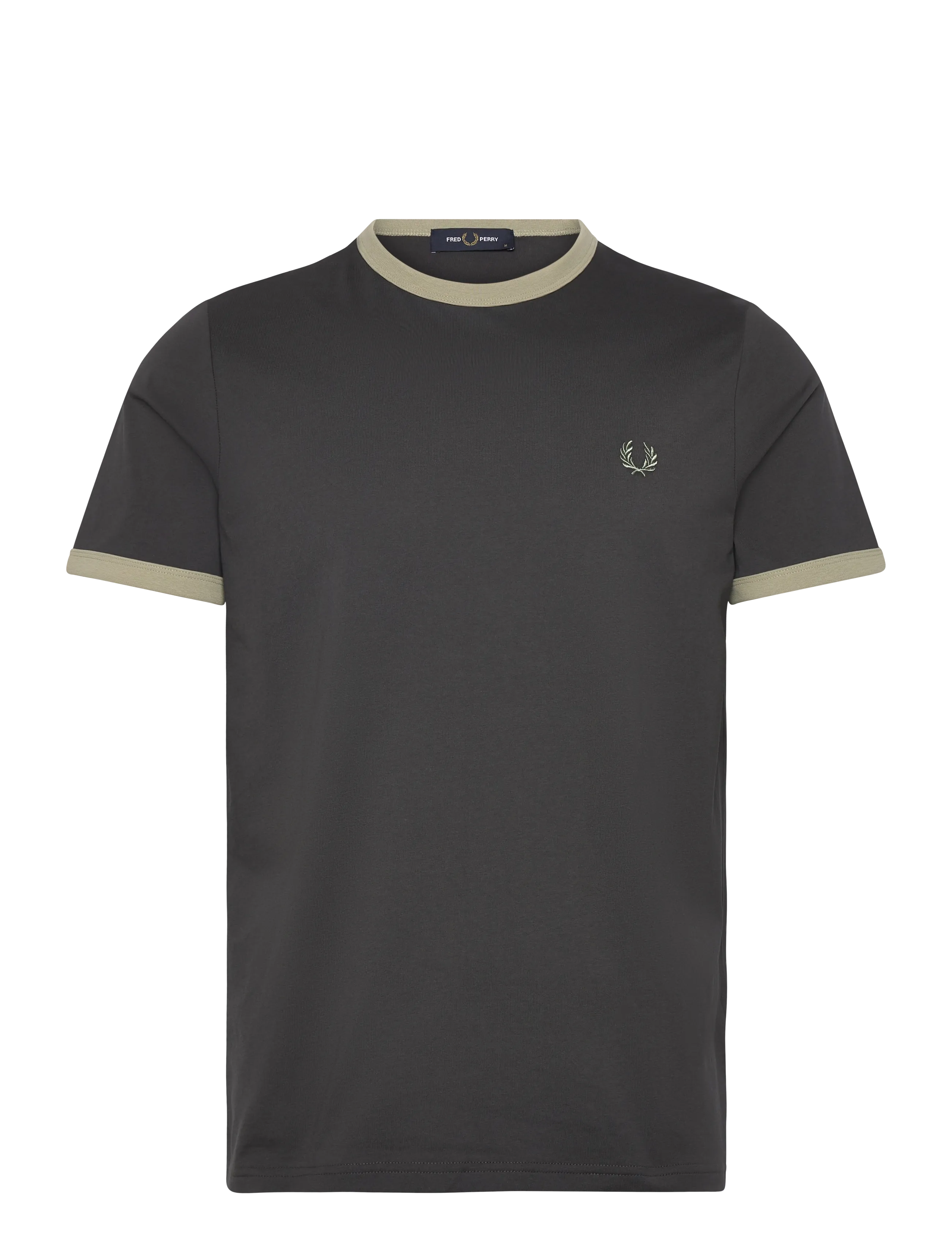 RINGER T-SHIRT - ANCRGREY/SEAGRAS