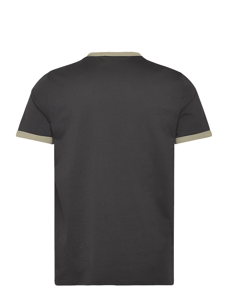 Fred Perry - RINGER T-SHIRT - krótki rękaw - ancrgrey/seagras - 1