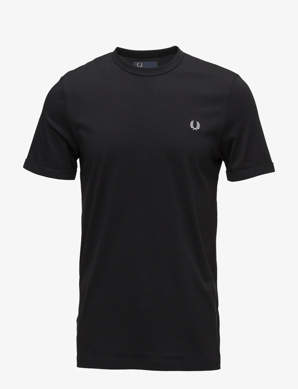 Fred Perry - RINGER T-SHIRT - kortærmede t-shirts - black - 0