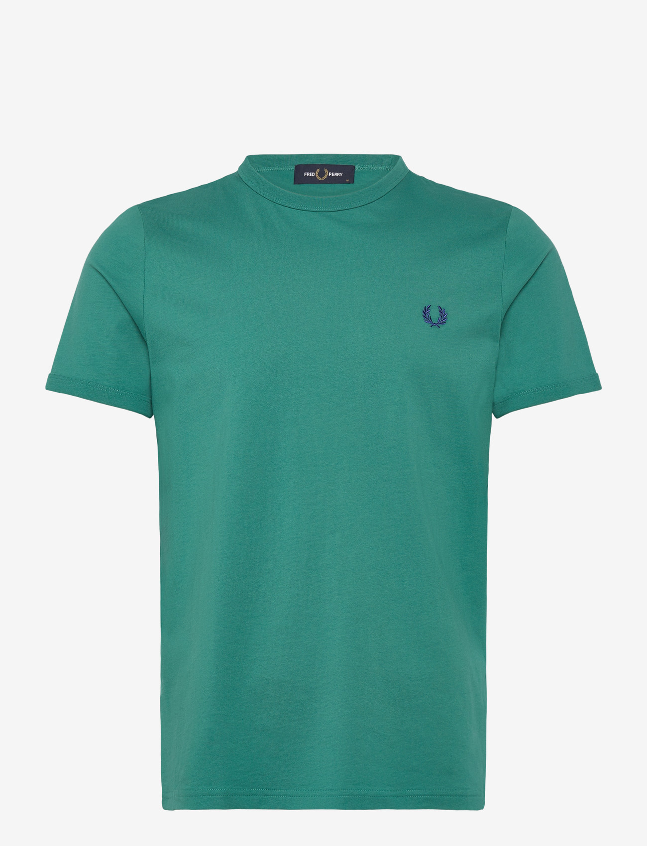 Fred Perry - RINGER T-SHIRT - kortærmede t-shirts - deep mint - 1