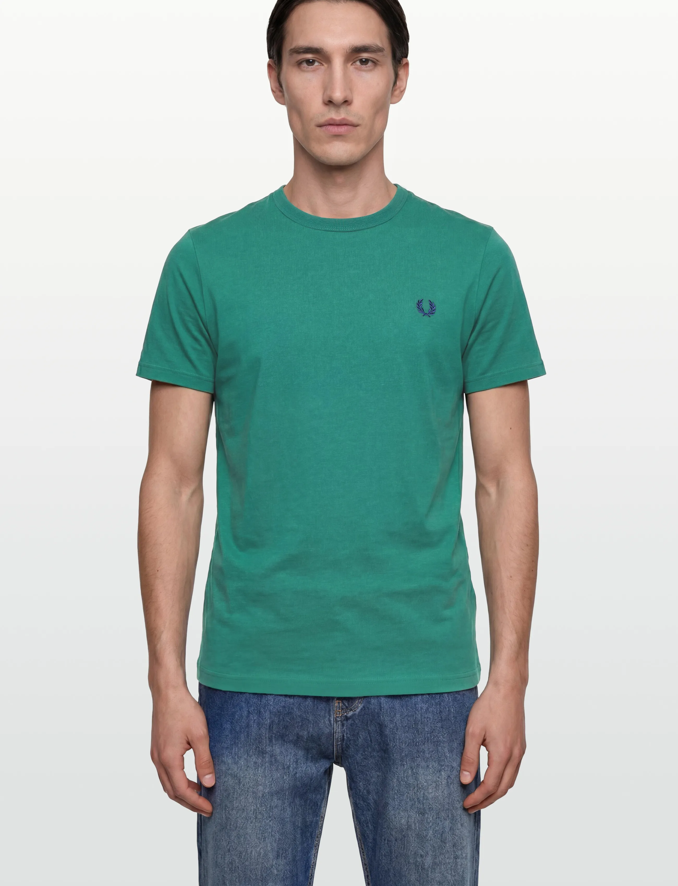 Fred Perry - RINGER T-SHIRT - lühikeste varrukatega t-särgid - deep mint - 3