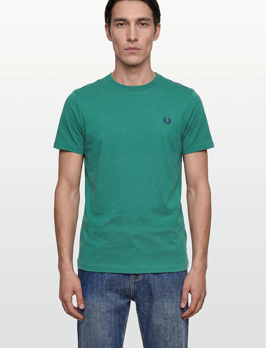 Fred Perry - RINGER T-SHIRT - kurzärmelige t-shirts - deep mint - 3
