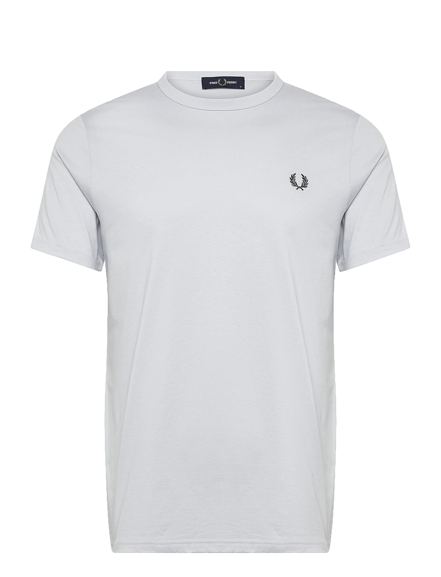 Fred Perry - RINGER T-SHIRT - kurzärmelige t-shirts - dusky blue - 1