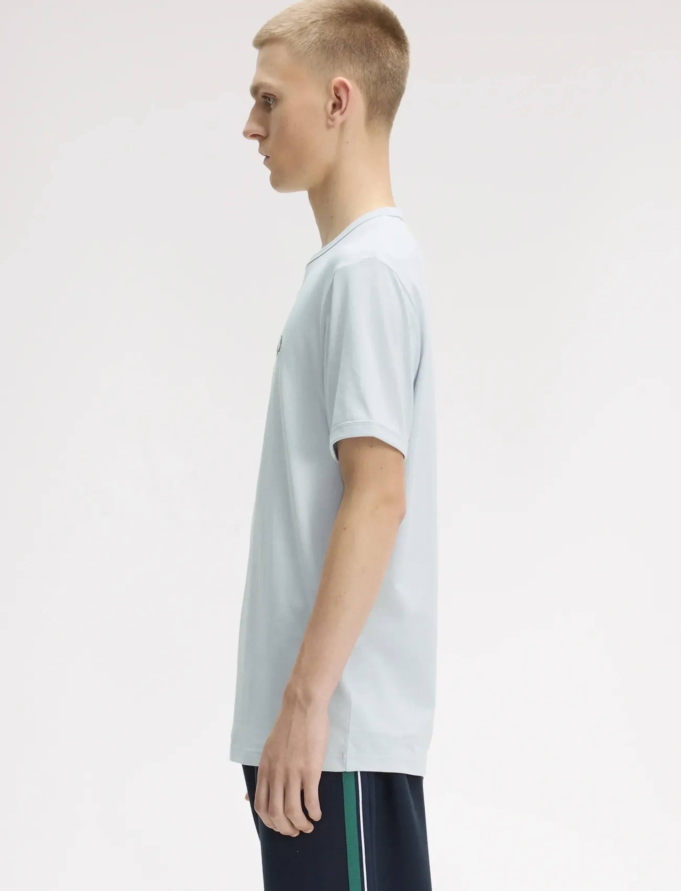 Fred Perry - RINGER T-SHIRT - short-sleeved t-shirts - dusky blue - 3
