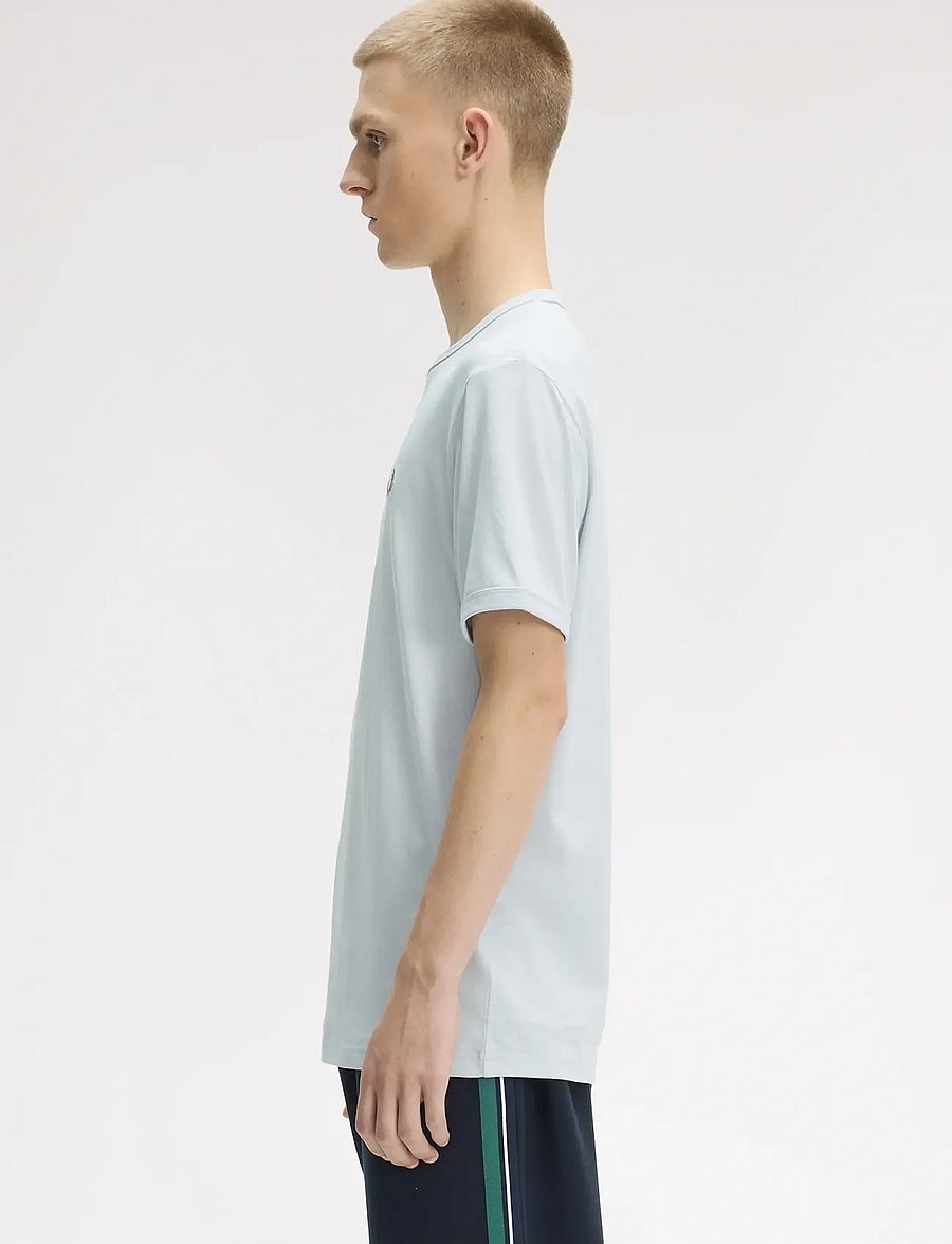 Fred Perry - RINGER T-SHIRT - kurzärmelige t-shirts - dusky blue - 3