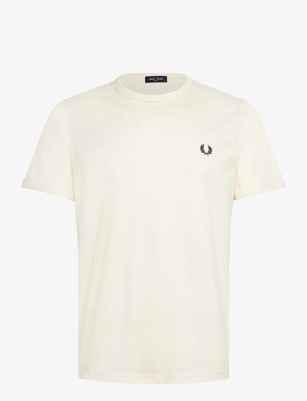 Fred Perry - RINGER T-SHIRT - kortärmade t-shirts - ecru - 0