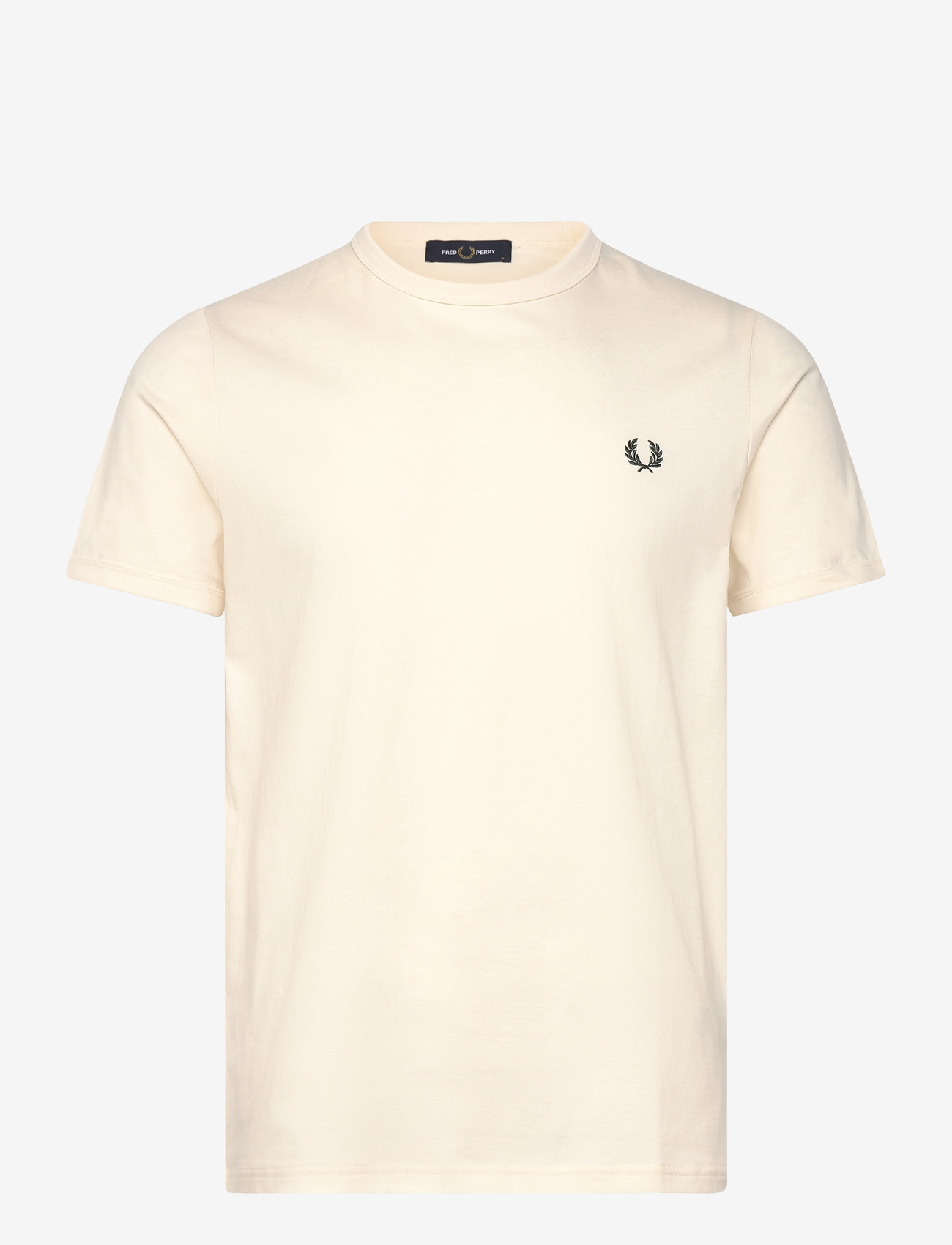 Fred Perry - RINGER T-SHIRT - kortermede t-skjorter - ecru - 0