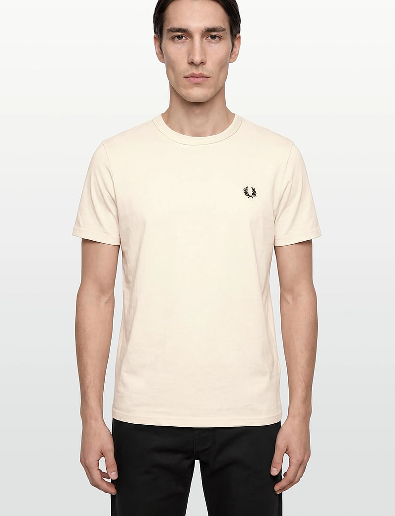 Fred Perry - RINGER T-SHIRT - kurzärmelig - ecru - 3